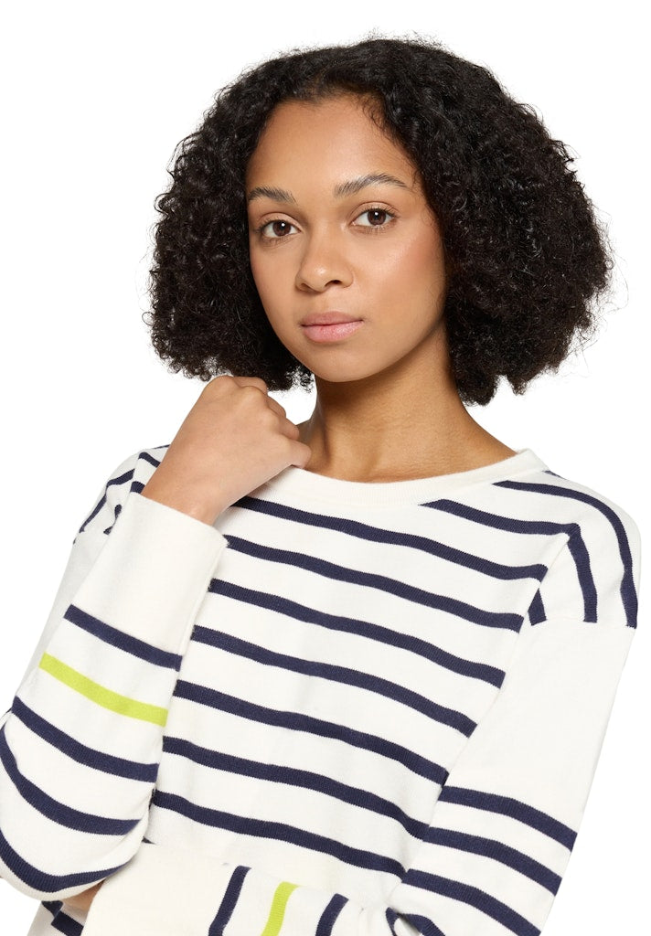 Cartoon Damen Pullover Blue/Cream