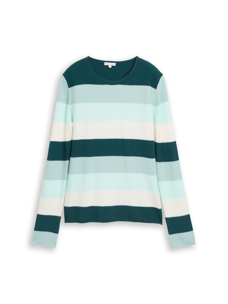 Tom Tailor Damen Sweatshirts Green Mint Whit