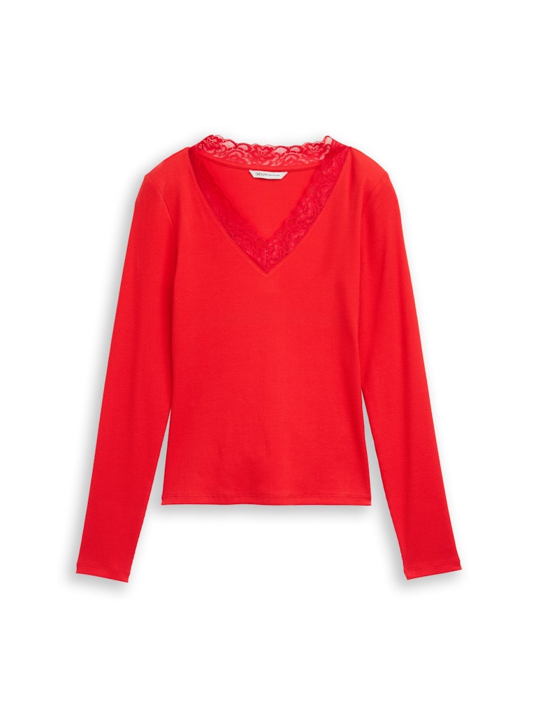 Tom Tailor denim Damen T-Shirts Brilliant Red