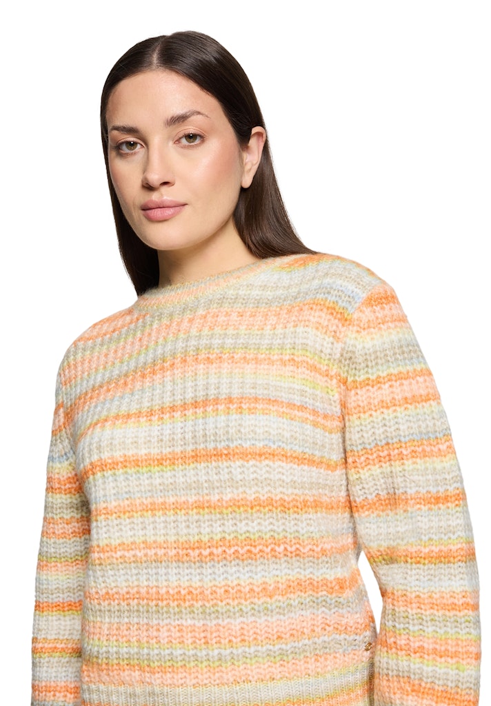 Betty & Co Damen Pullover Cream/Orange