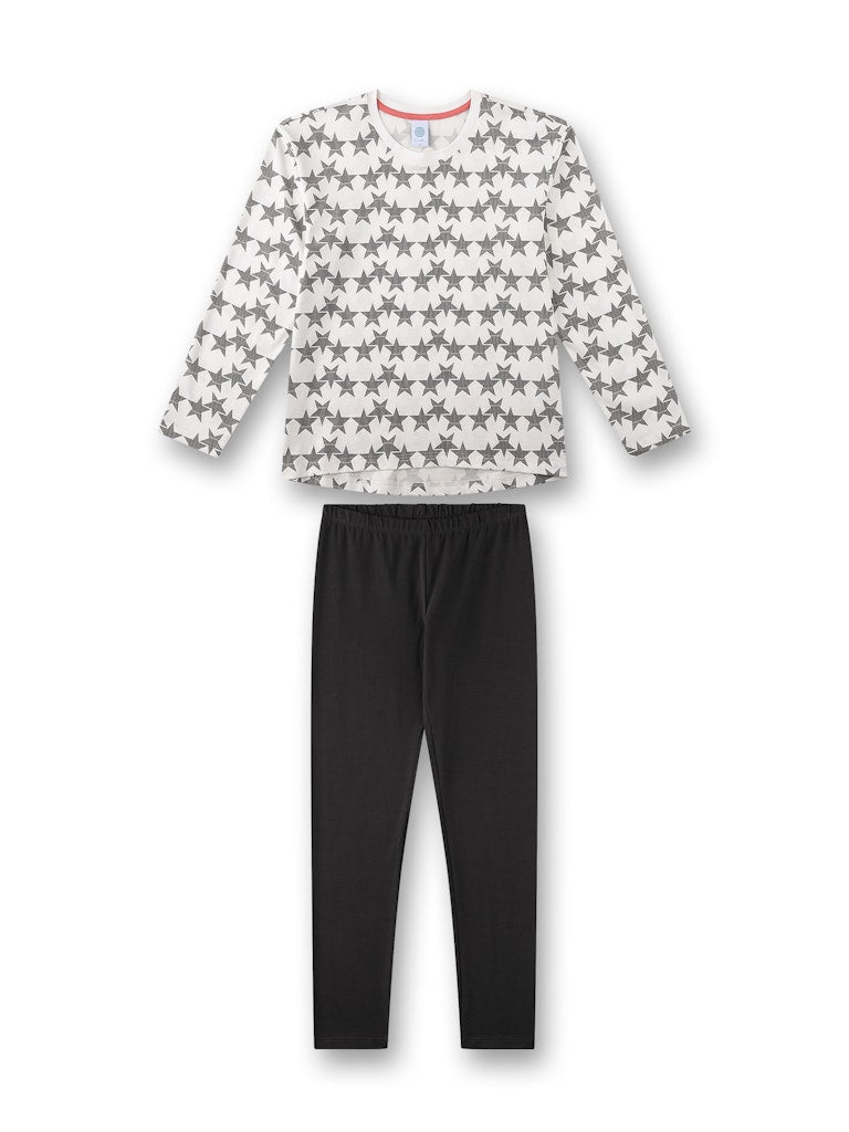 Sanetta Mädchen Nachtwäsche White Pebb