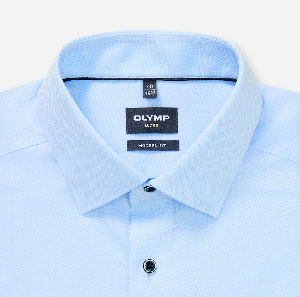 Olymp Herren Hemden lang  Hellblau