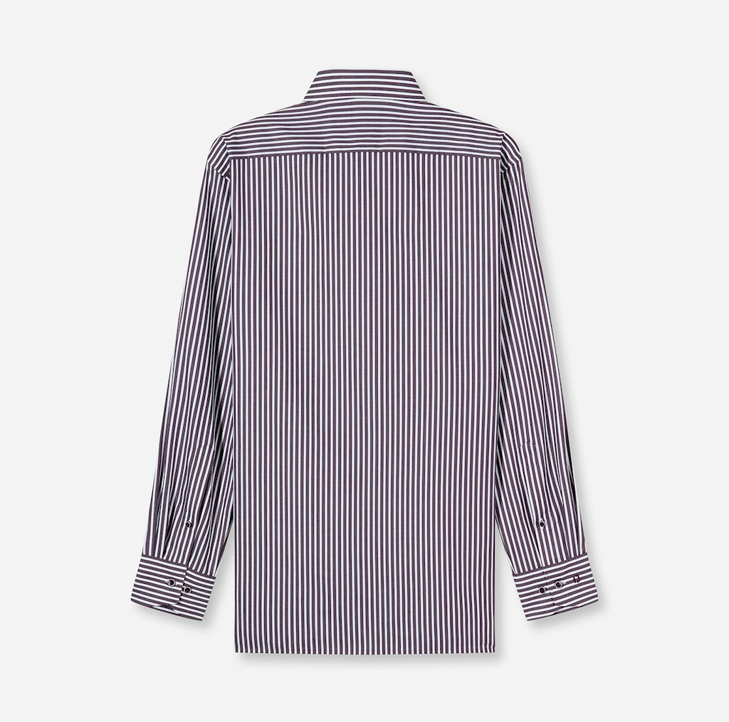 Olymp Herren Hemden lang  Aubergine