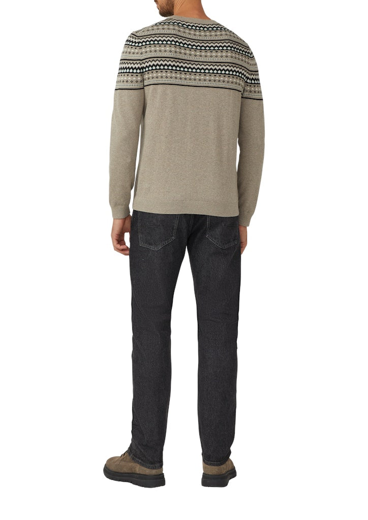 S. Oliver red Herren Pullover Brown