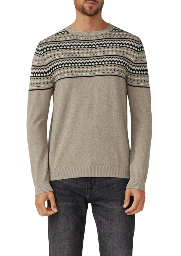 S. Oliver red Herren Pullover Brown