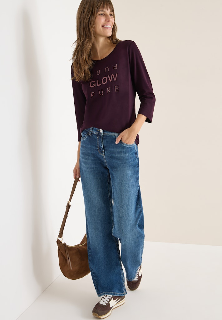 Cecil Damen T-Shirts  Eggplant