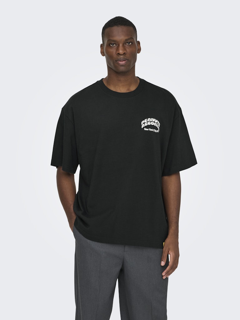 Only & Sons Herren T-Shirts kurz Jet Black/Cd