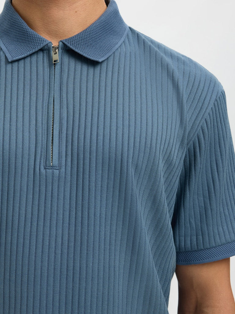 Selected homme Herren Polo-Shirts  Blue Mir