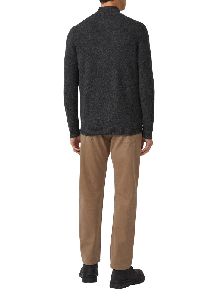 S. Oliver red Herren Pullover Grey/Black