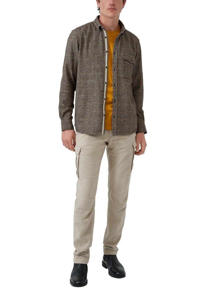 S. Oliver red Herren Hemden lang Brown