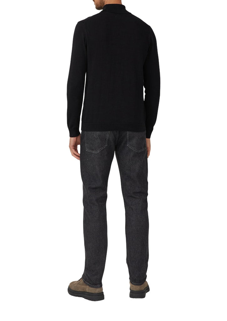 S. Oliver red Herren Pullover Grey/Black