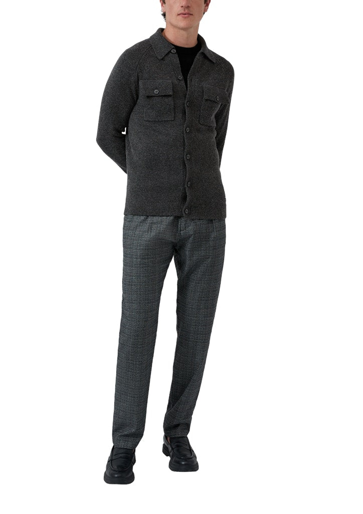 S. Oliver red Herren Strickjacken Grey/Black