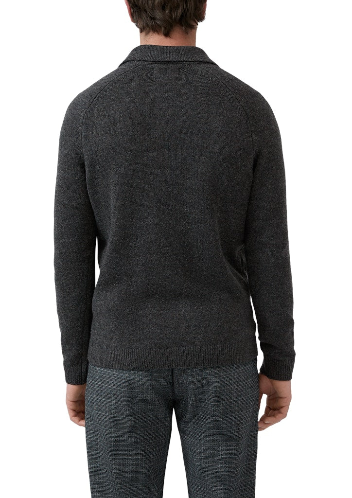 S. Oliver red Herren Strickjacken Grey/Black