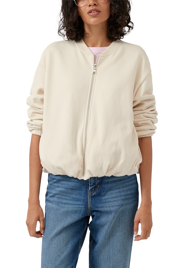 S. Oliver red Damen Sweatjacken White