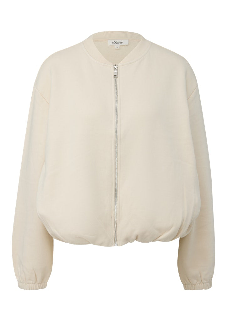 S. Oliver red Damen Sweatjacken White