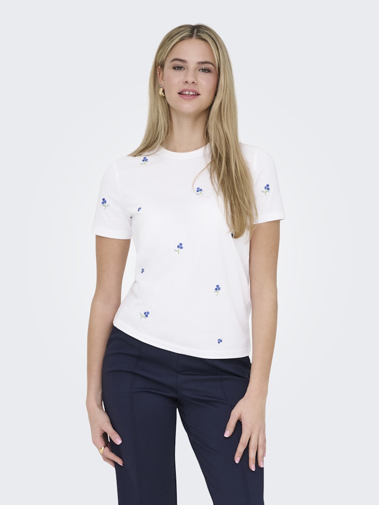 Only Damen T-Shirts Bright White/Tr