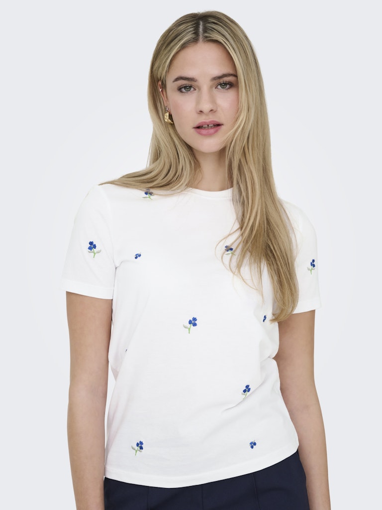 Only Damen T-Shirts Bright White/Tr