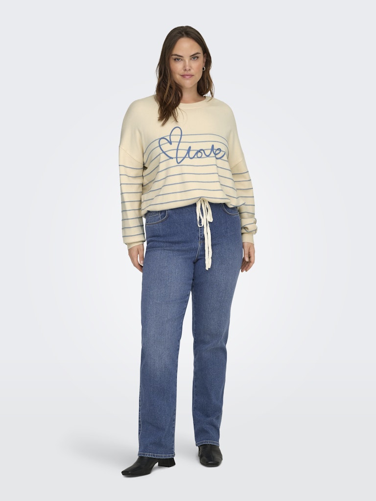 Only Caramkoma Damen Pullover Birch/Riviera S