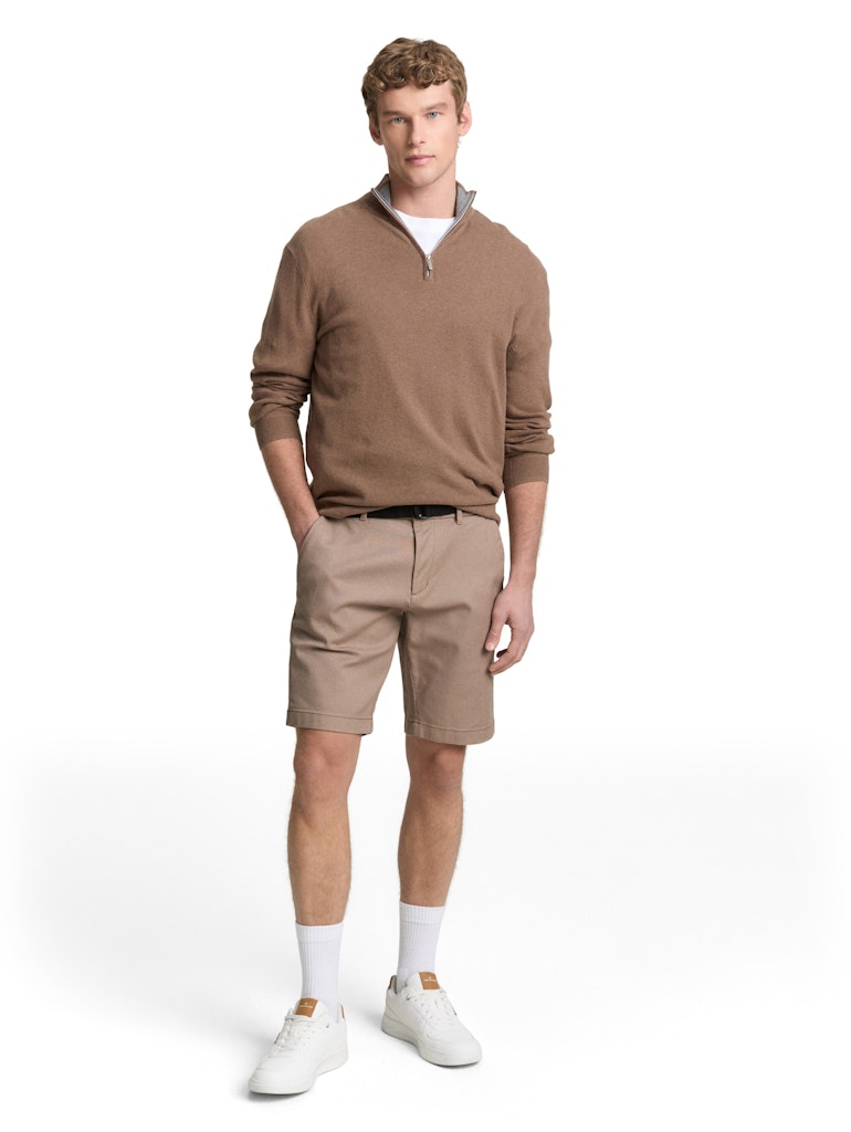 Tom Tailor denim Herren Shorts Beige Tonal Twi
