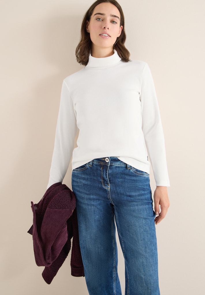 Cecil Damen T-Shirts Vanilla W