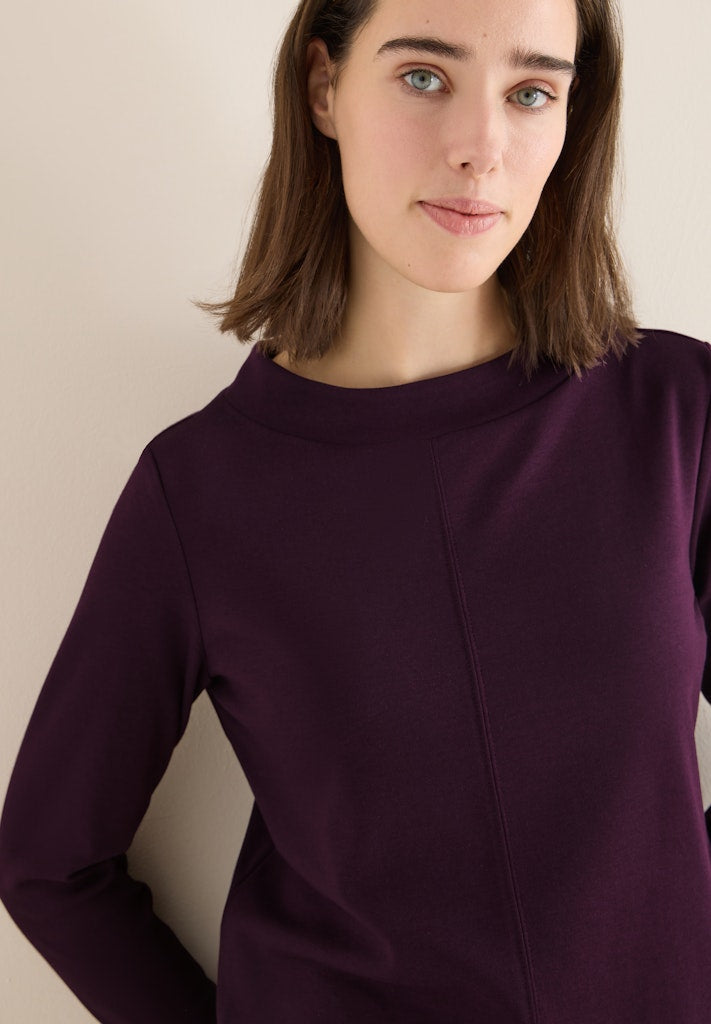 Cecil Damen T-Shirts Eggplant