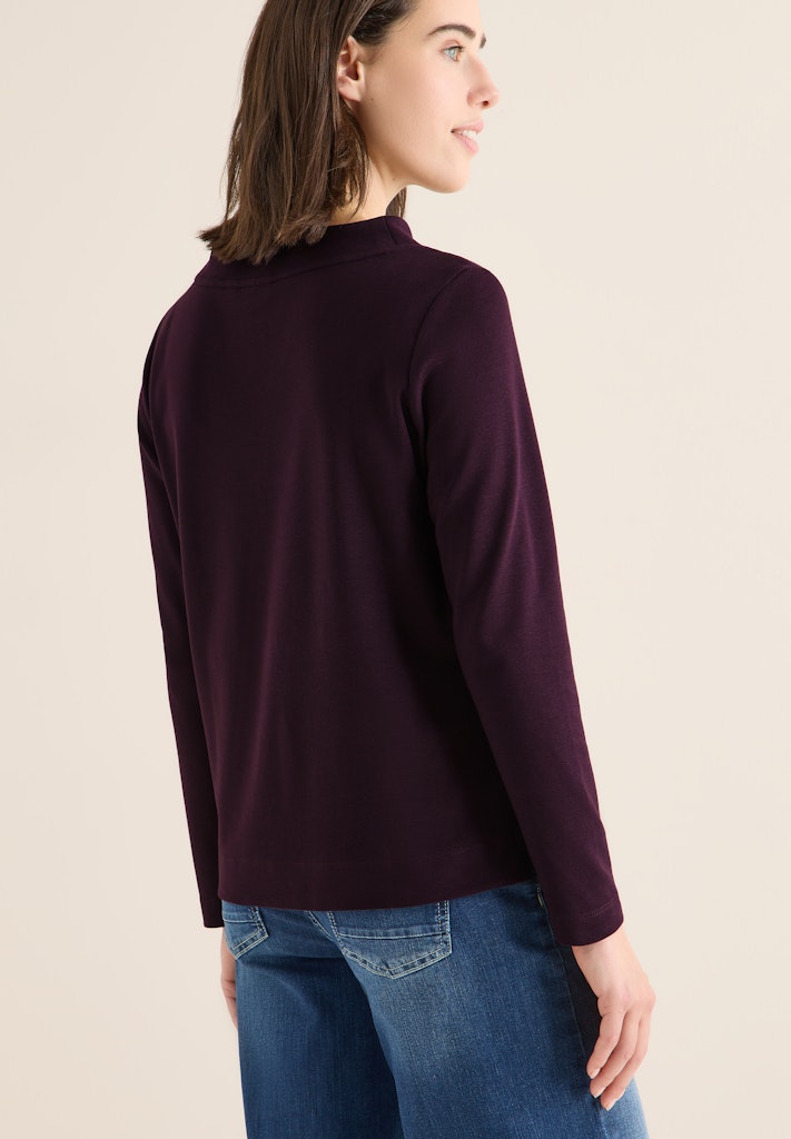 Cecil Damen T-Shirts Eggplant