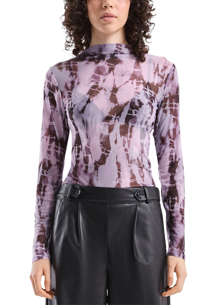 QS by S.Oliver Damen T-Shirts Lilac/Pink
