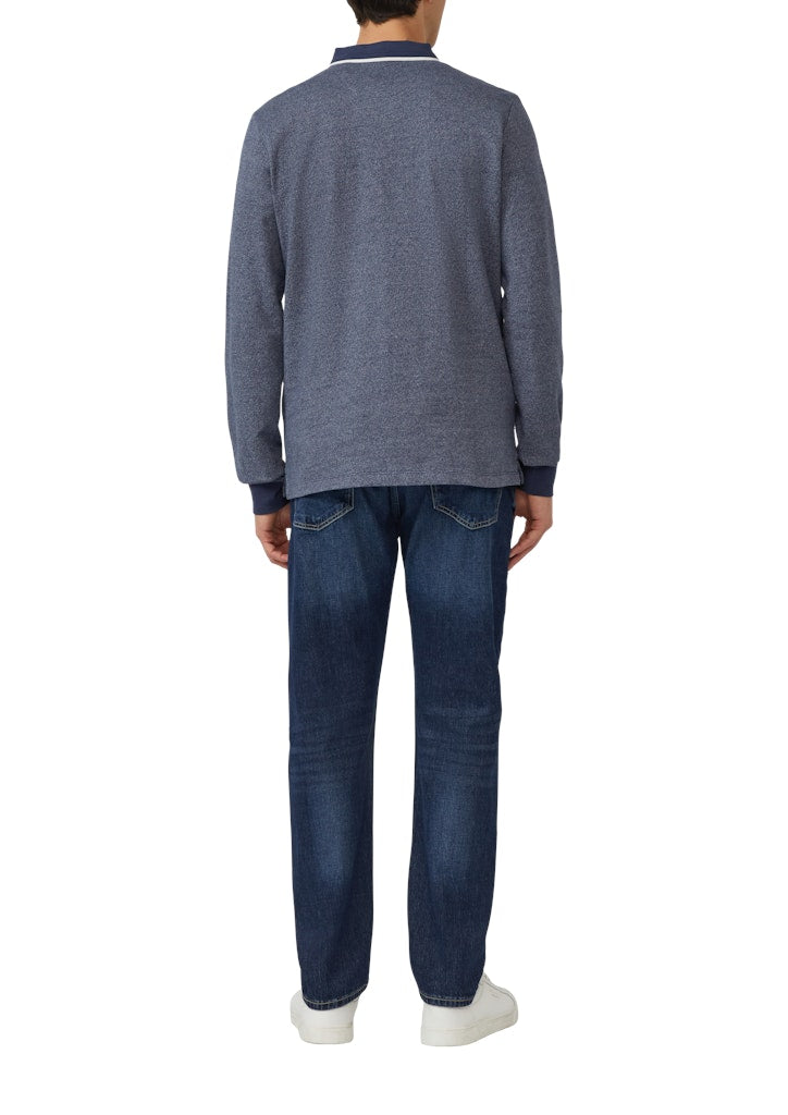 S. Oliver red Herren Polo-Shirts Blue