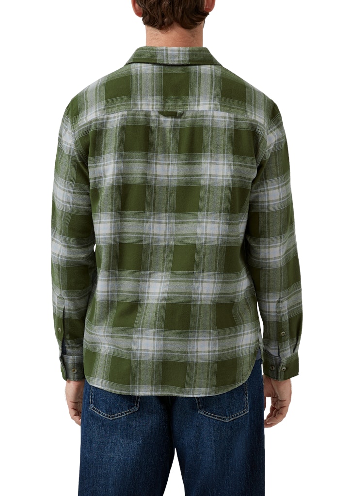 S. Oliver red Herren Hemden lang Green