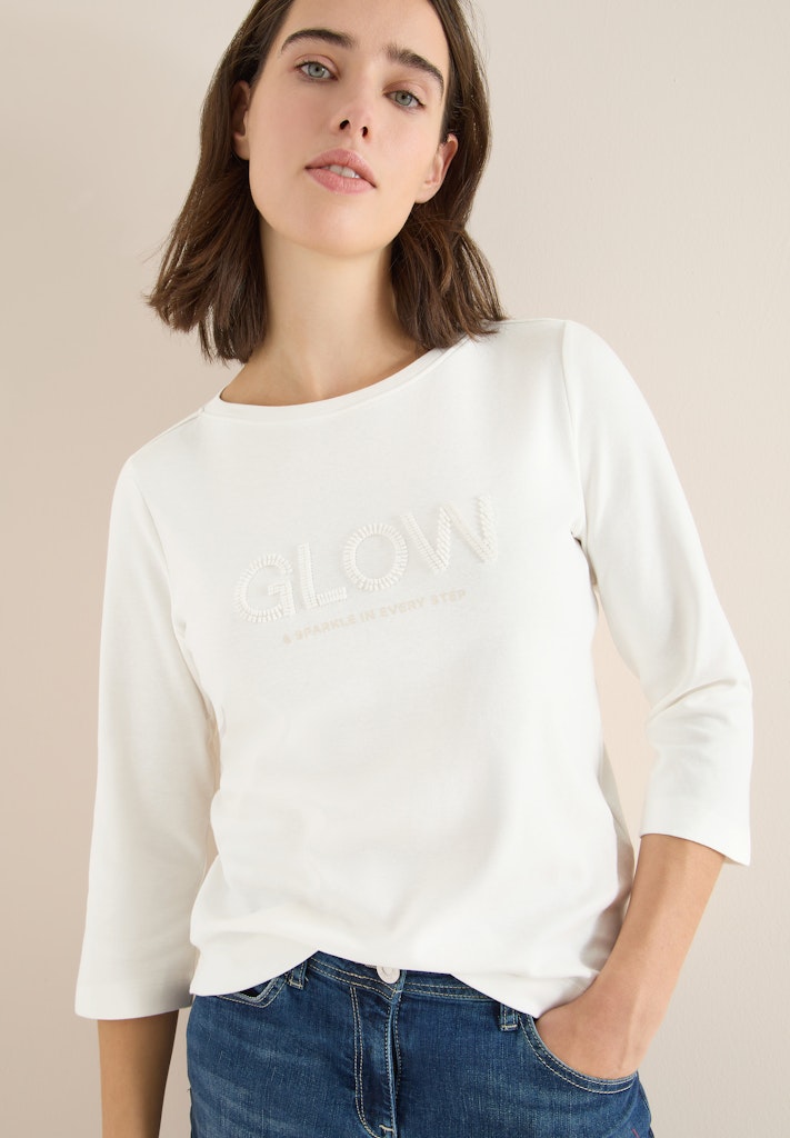 Cecil Damen T-Shirts  Vanilla W