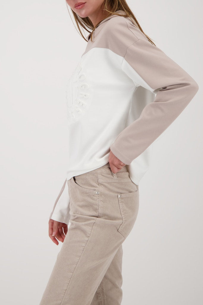 Monari Damen Sweatshirts Off-White