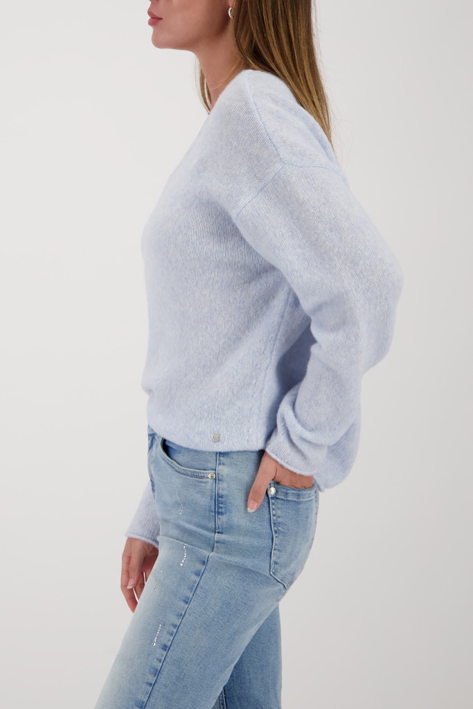 Monari Damen Pullover  Ice Blue