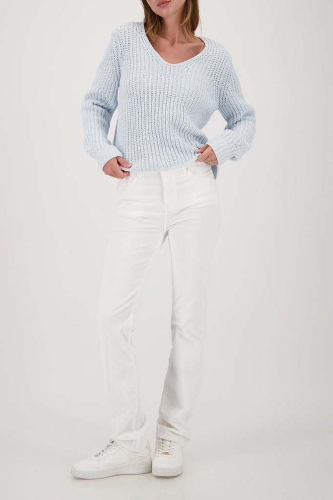 Monari Damen Pullover Ice Blue