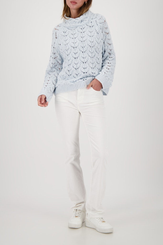 Monari Damen Pullover Ice Blue