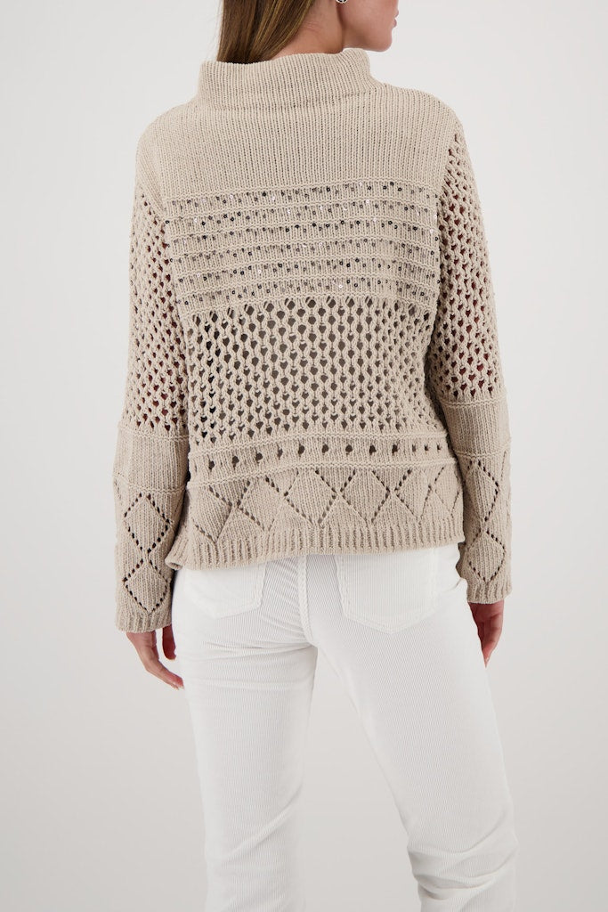 Monari Damen Pullover Lattemacchi