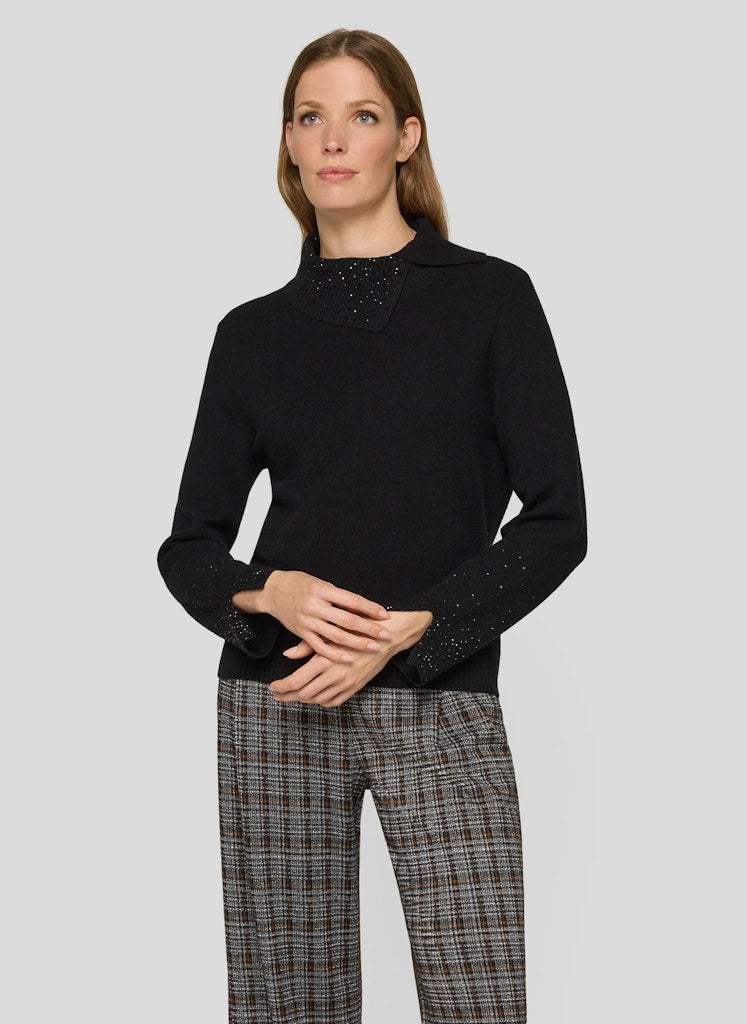 Rabe Damen Pullover Schwarz