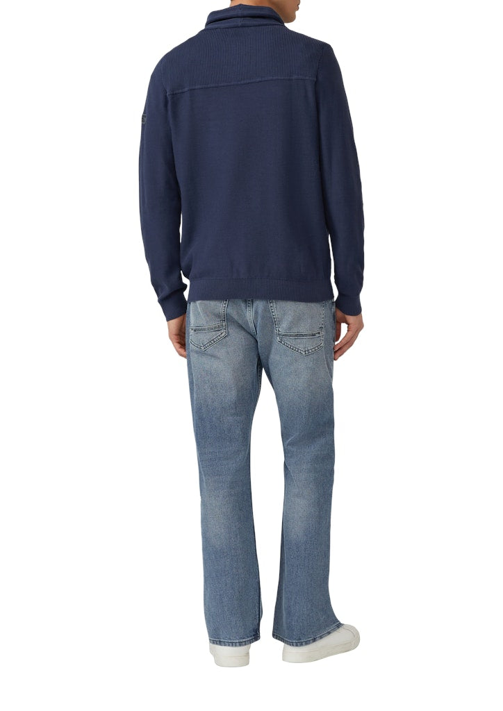 S. Oliver red Herren Pullover Blue