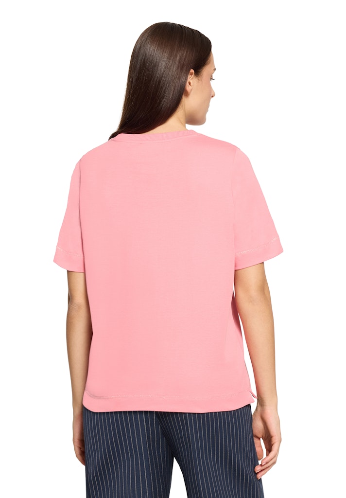 Cartoon Damen T-Shirts Patch Pink/Oran