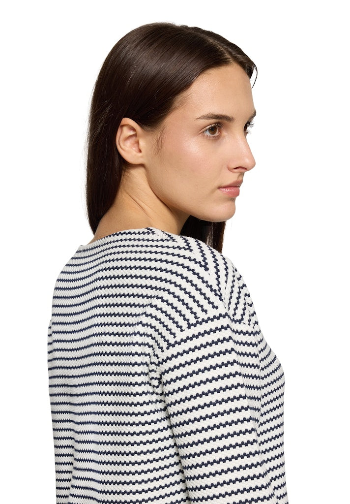 Betty & Co Damen Sweatshirts Dark Blue/Cream