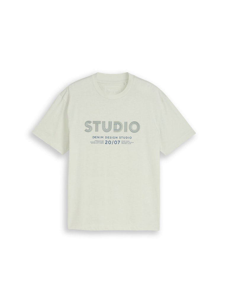 Tom Tailor denim Herren T-Shirts kurz Frozen Light Mi
