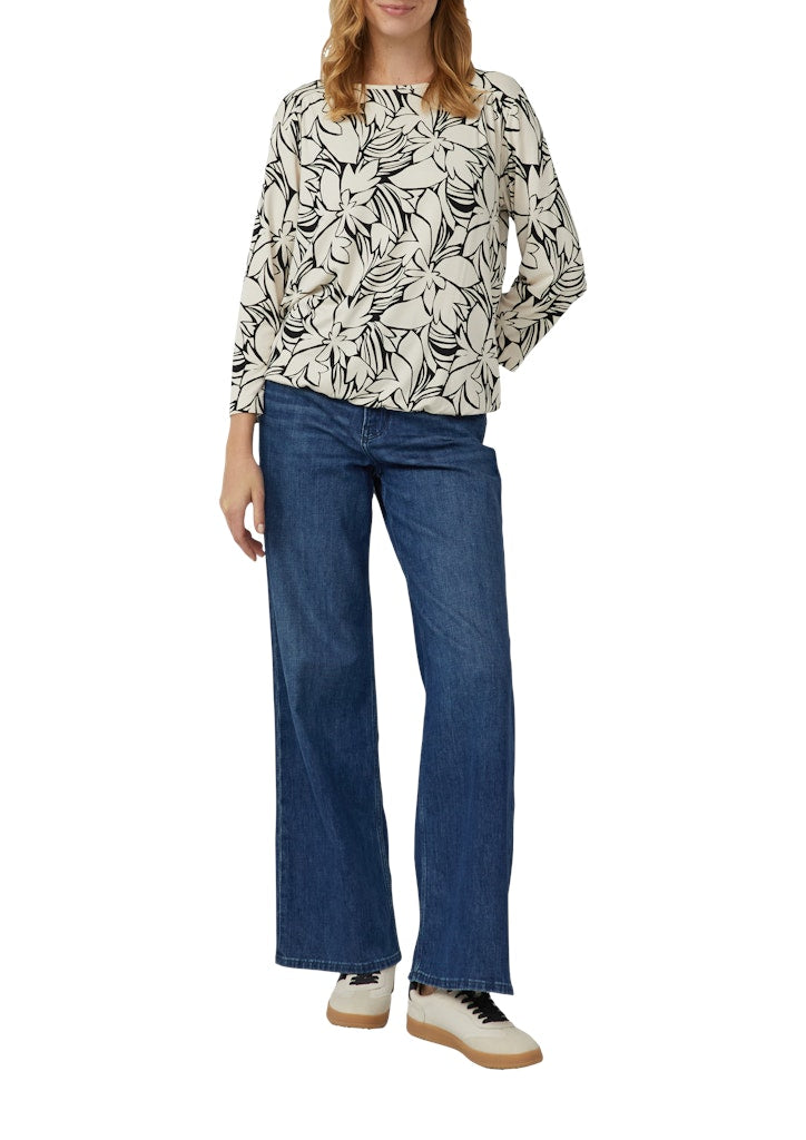 S. Oliver red Damen T-Shirts Grey/Black