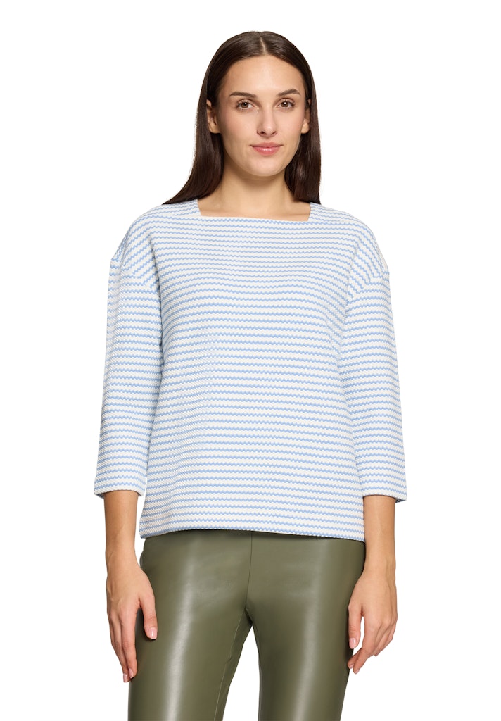 Betty & Co Damen Sweatshirts Blue/Cream