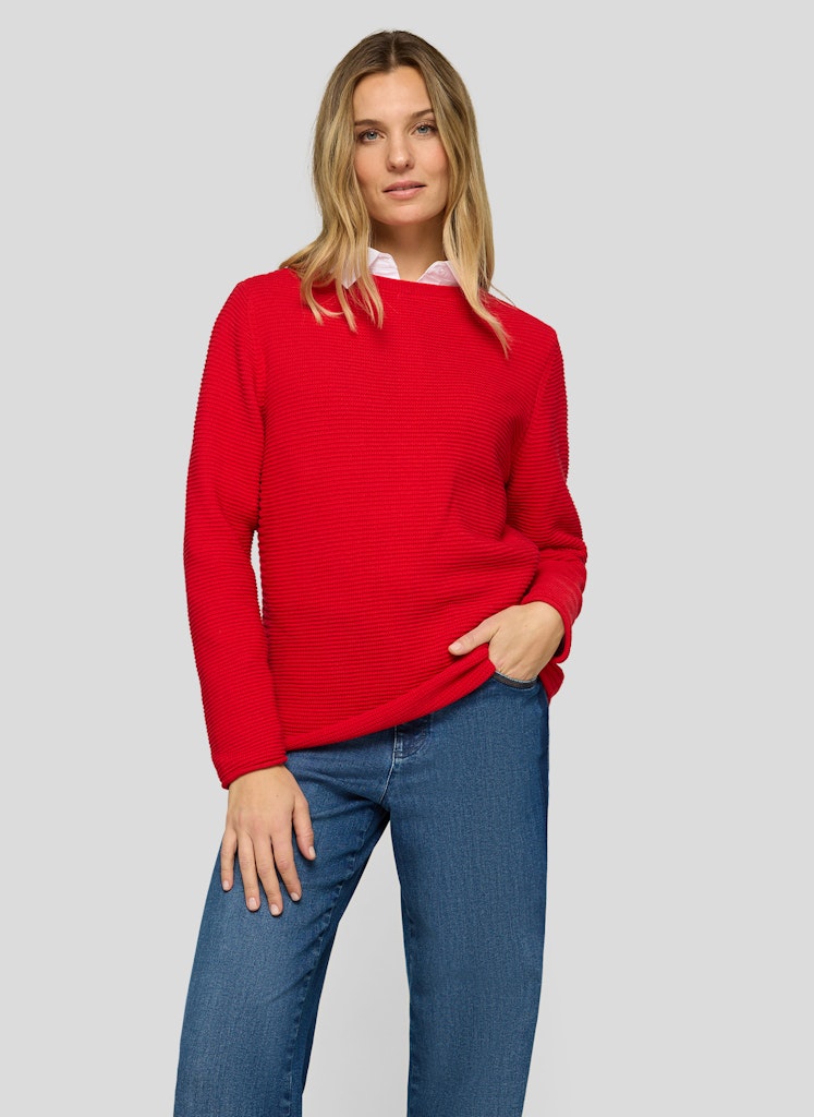 Rabe Damen Pullover Mohn