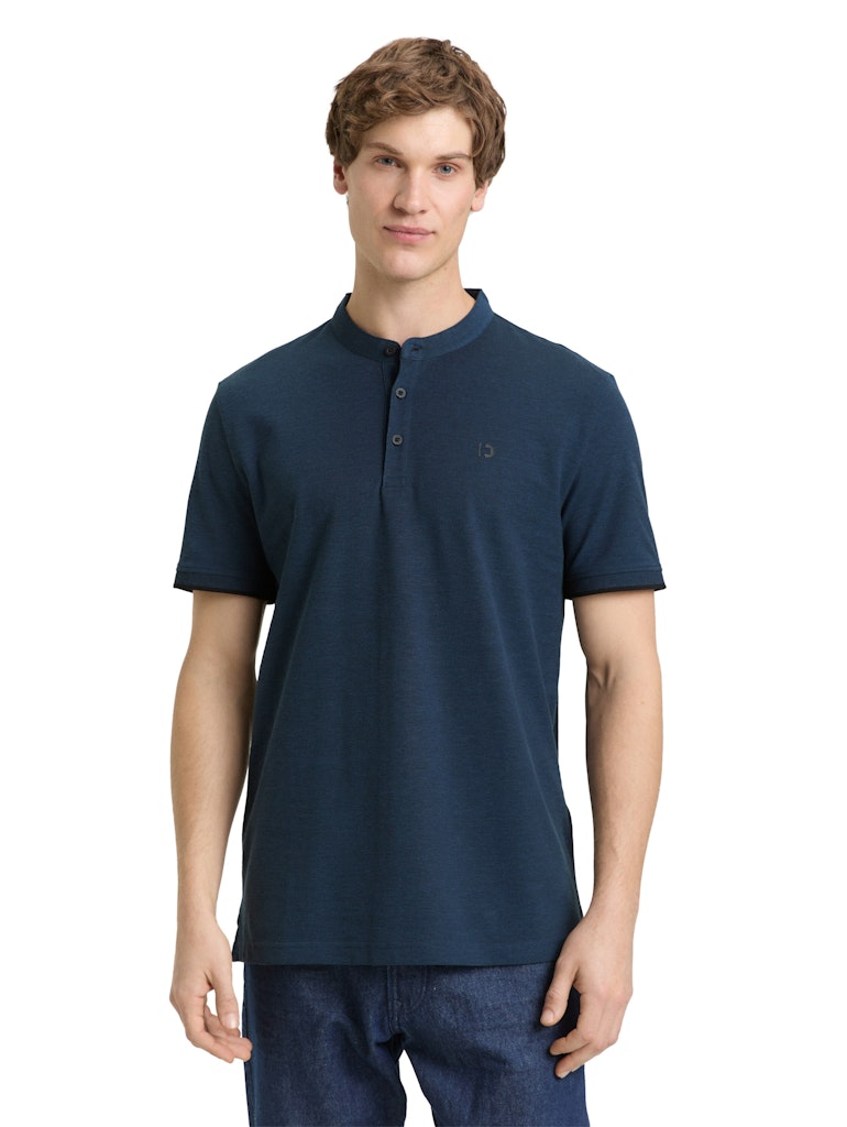 Tom Tailor denim Herren Polo-Shirts Blue Black Two