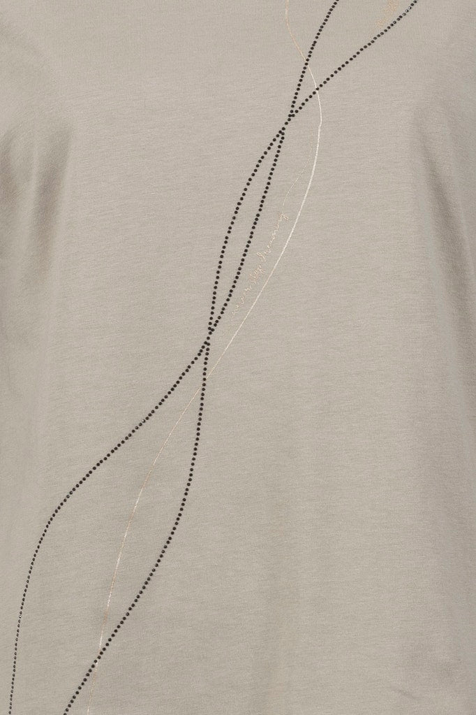 Soquesto Damen T-Shirts Karamel