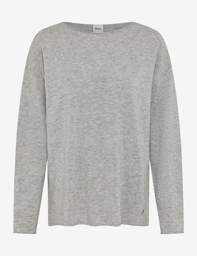 Brax Damen Pullover Cozy Grey