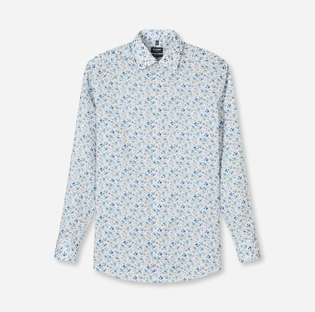 Olymp Herren Hemden lang  Weiss