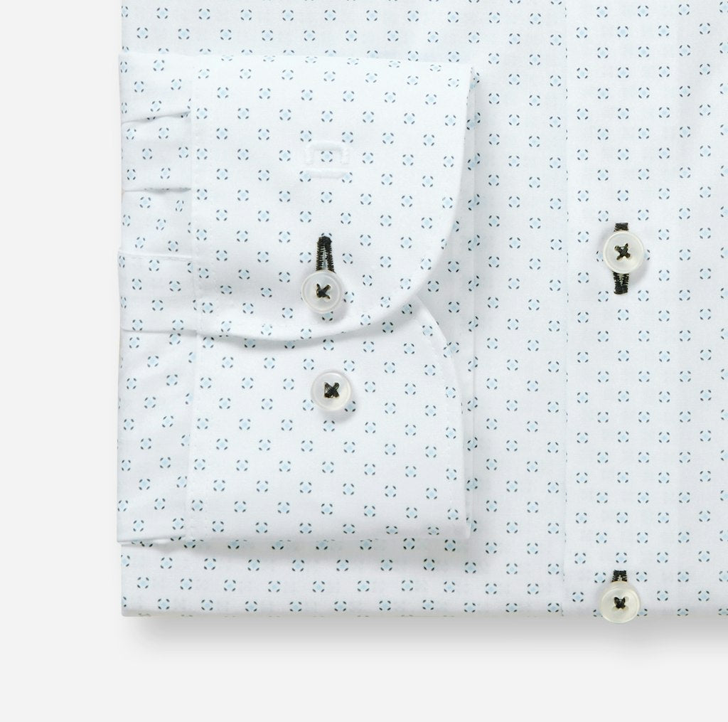 Olymp Herren Hemden lang  Weiss