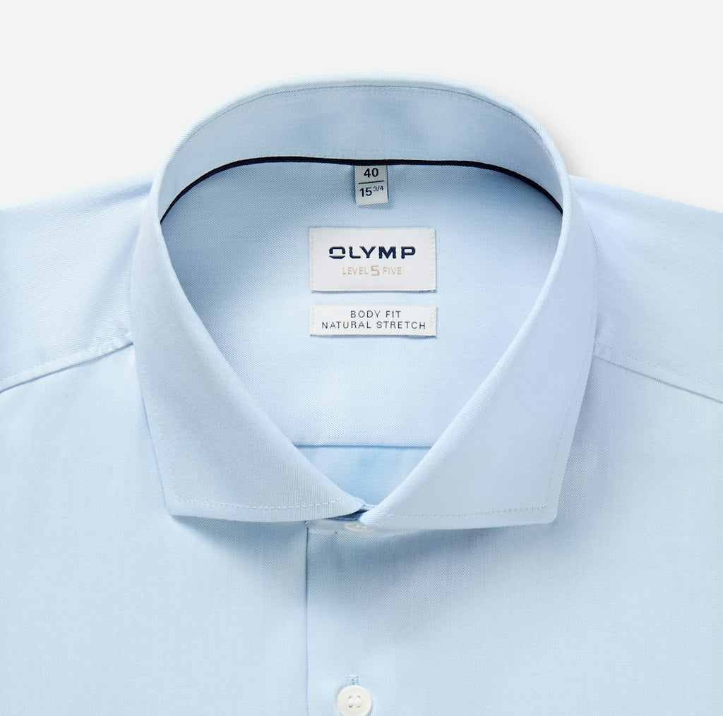 Olymp Herren Hemden lang  Bleu