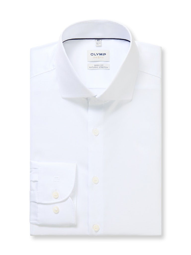 Olymp Herren Hemden lang  Weiss